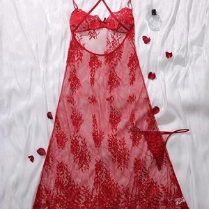 maxi camisolín rouge